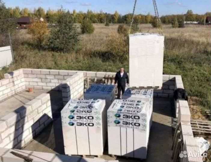 Газобетон от производителя эко D500 B3,5 150x250x600