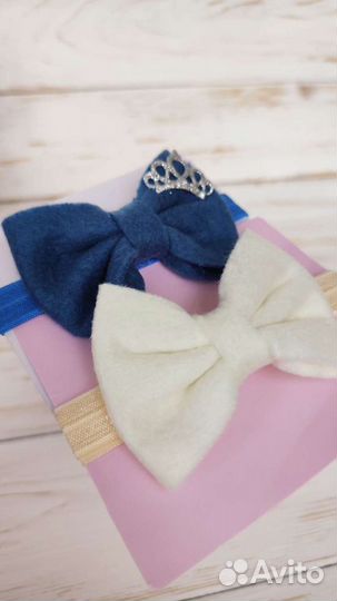 Повязка бантик на голову