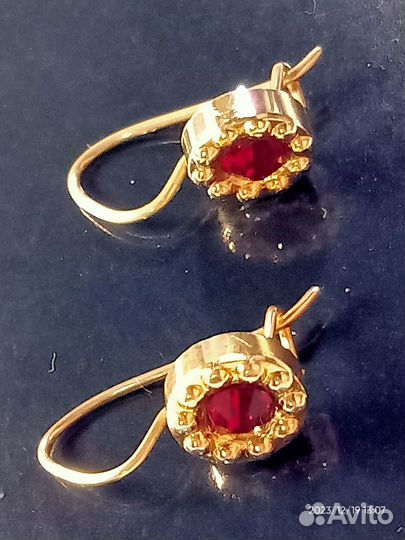 Серьги СССР, клеймо