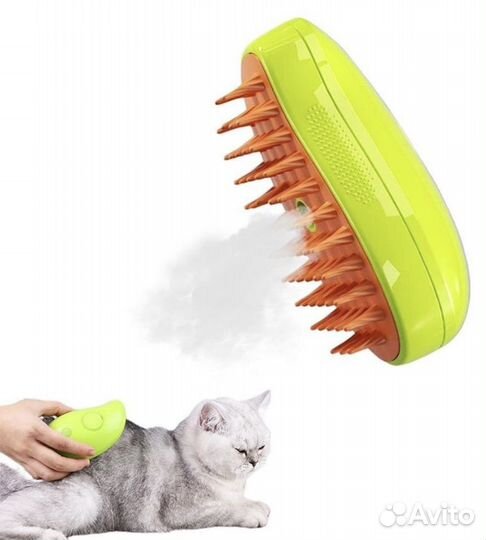 Паровая расческа-массажер для кошек и собак