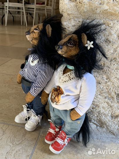 Львы Тедди - ручная работа