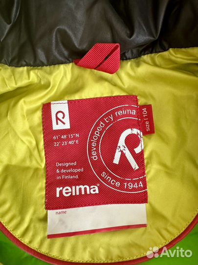 Reima демисезонная куртка 104