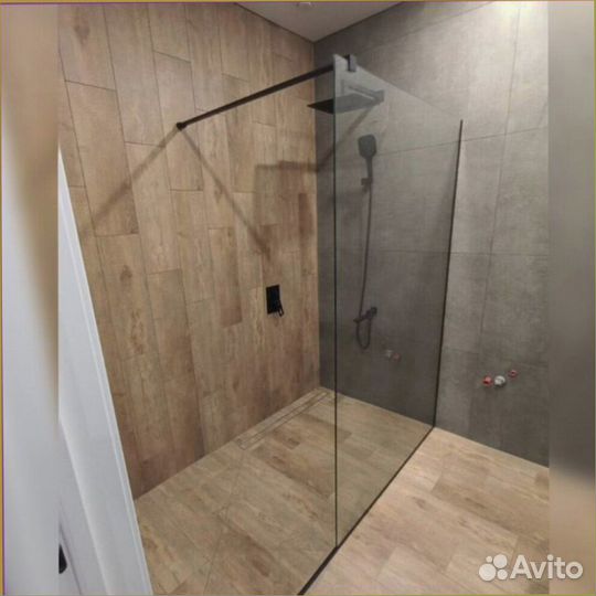 Душевая стеклянная перегородка 80х200