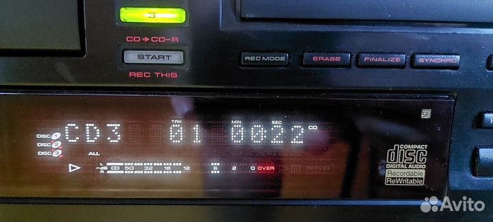 Cd проигрыватель пишущий pioneer pd rw839