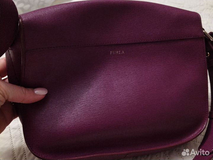 Сумка furla из натуральной кожи женская