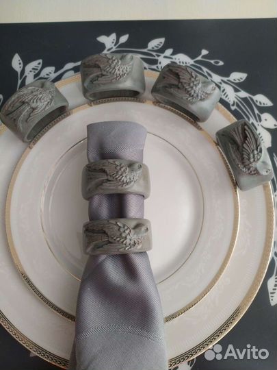 Керамические кольца для салфеток. Керамика. К