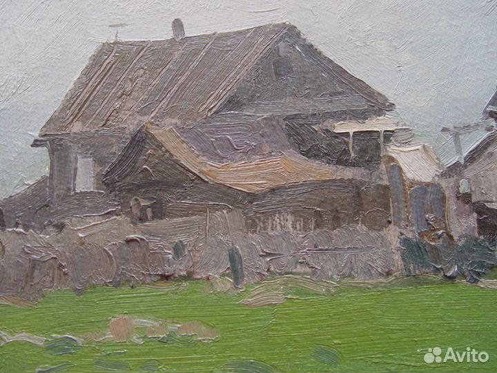 Картина Деревенский Пейзаж Адрианов