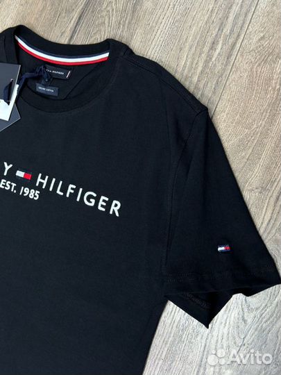 Мужская футболка Tommy Hilfiger черная новая