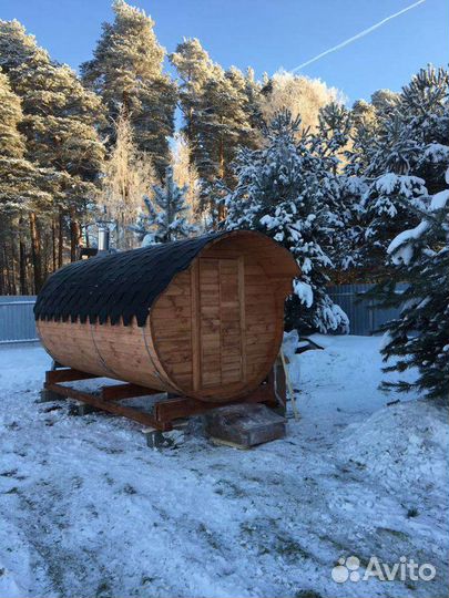 Баня бочка 4 метра