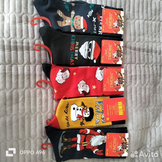 Носки женские, мужские,детские новогодние