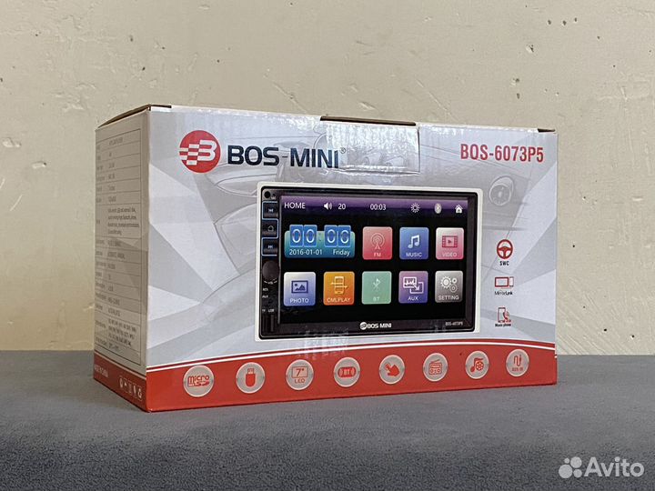 Новая Магнитола Bos-Mini 2 din