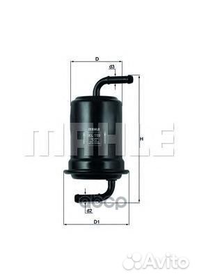 Фильтр топливный KL159 Mahle/Knecht