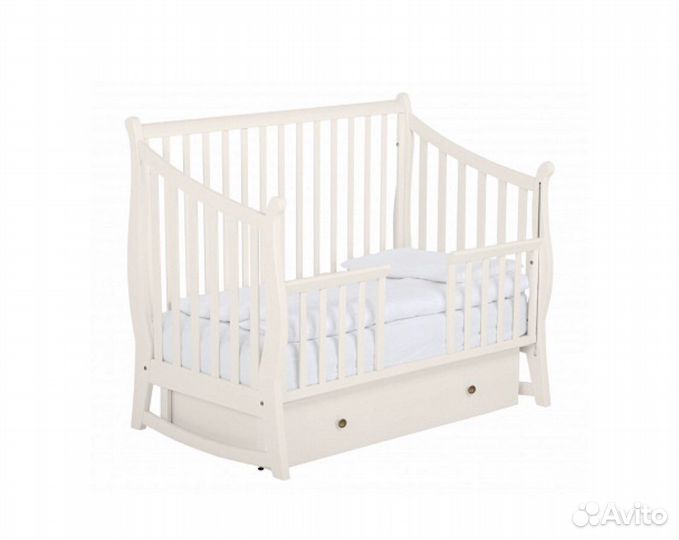 Кроватка-маятник Papaloni Maggy, 140*70 см, крем