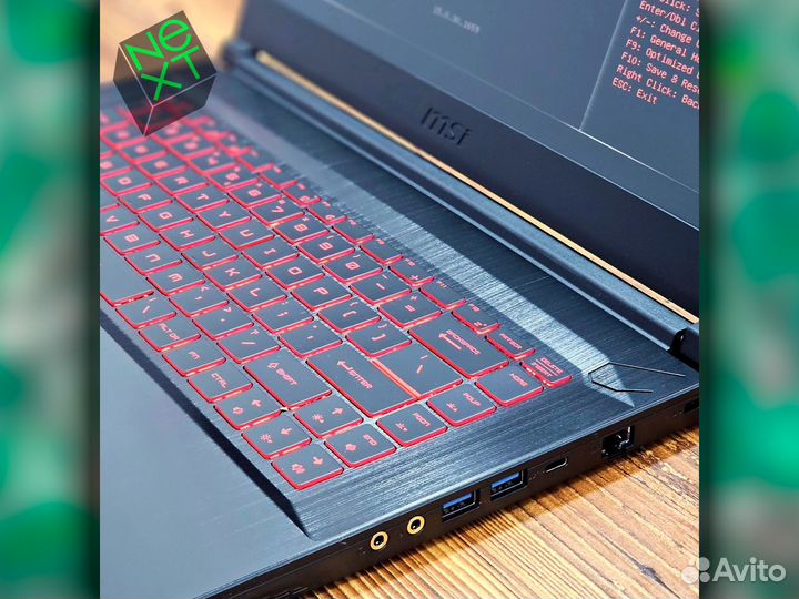 Ноутбук для игр MSI: Core i7 + GTX