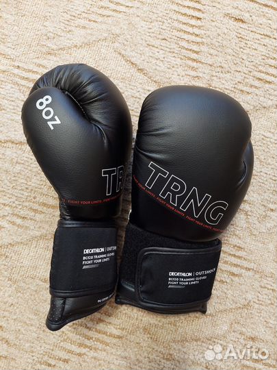 Боксерские перчатки 8oz + защита голени