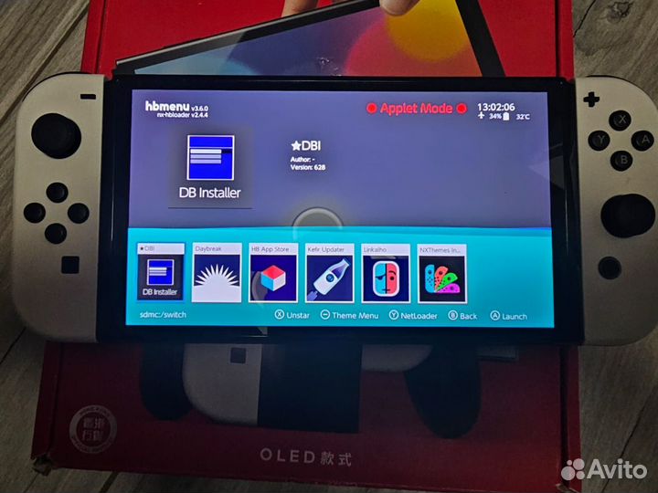 Nintendo switch oled прошитая 64гб+256гб с играми