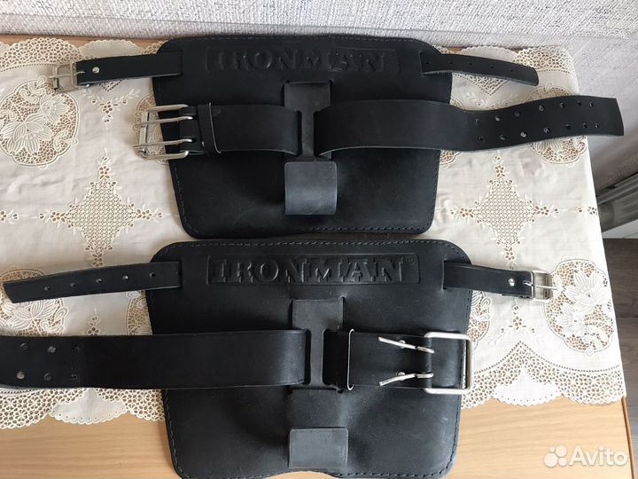 Крюки на ноги ironman, кожа, в отличном состоянии