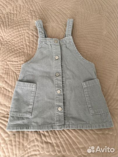 Вельветовый сарафан zara