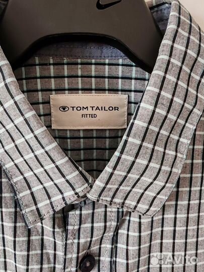 Рубашка Tom Tailor fitted, прямой крой, размeр М