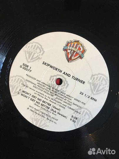 Пластинка Skipworth And TurnerWont Get No Better