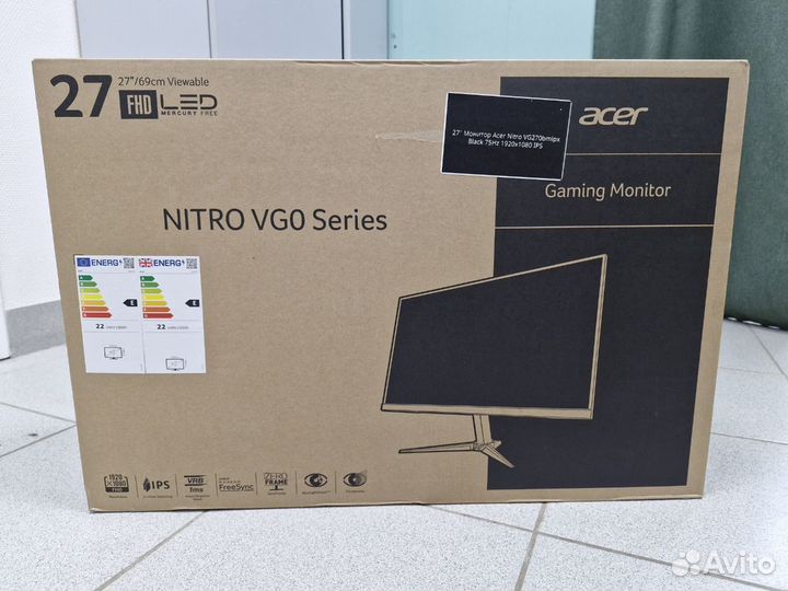 Монитор Acer Nitro VG270bmipx 75Hz IPS