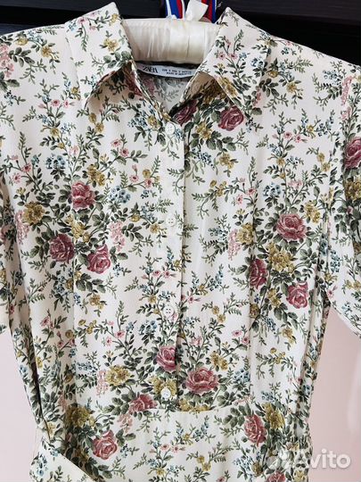 Летнее платье Zara из вискозы S