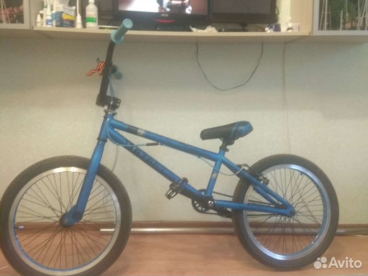 Трюковой велосипед bmx (синий)