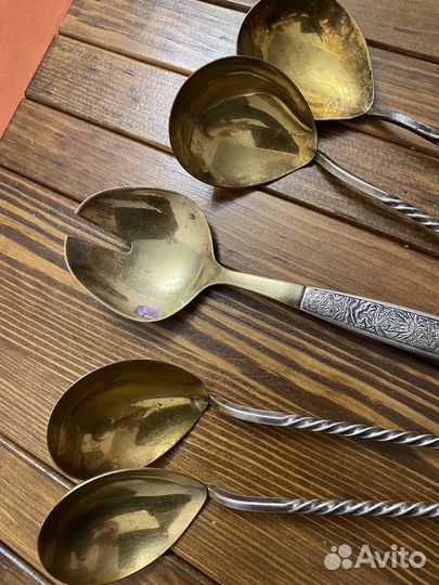 Салатная ложка мельхиор