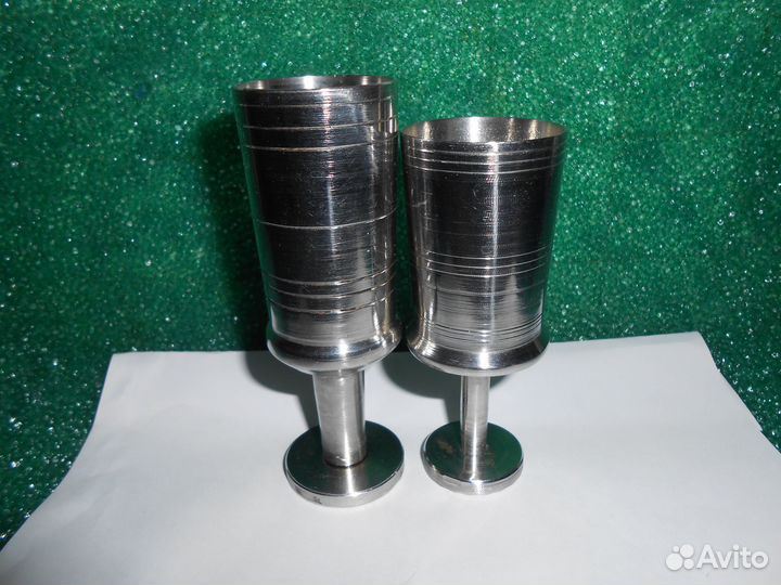 Уникальные свадебные рюмки из советской нержавейки
