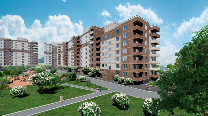 2-к. квартира, 54,4 м², 2/10 эт.