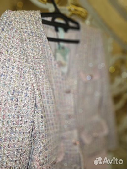 Твидовый костюм платья Cavo