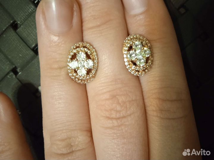 Серьги серебро