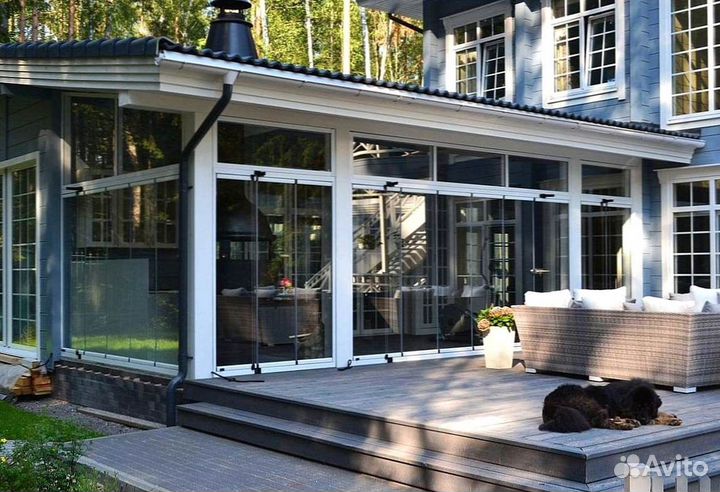 Безрамное остекление любой сложности