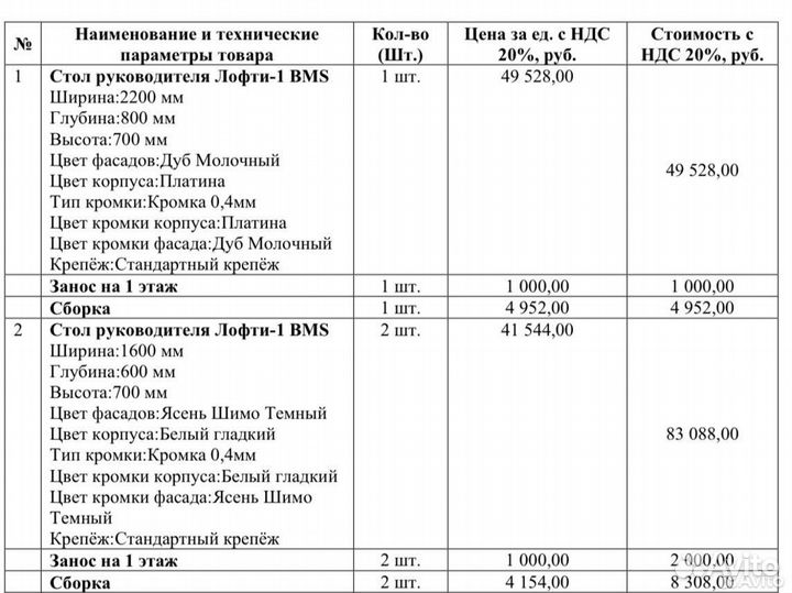 Офисная мебель / стол для руководителя