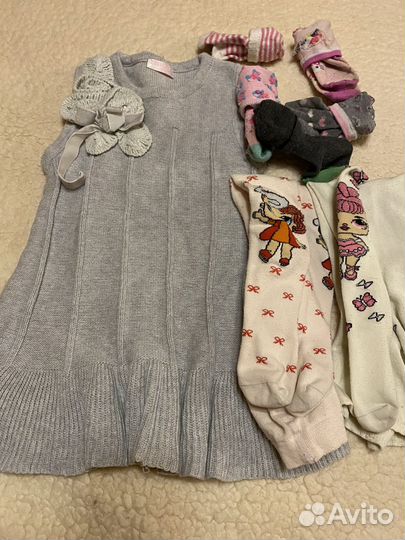 Одежда на девочку 3-4 года пакетом