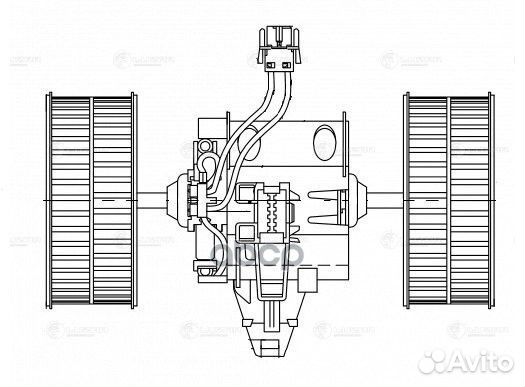 Вентилятор отопителя BMW 5 (E60) (03) (LFh 26E