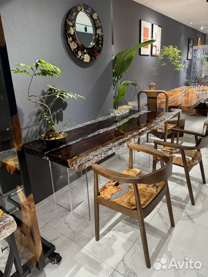 Столы стулья из эбоксидной смолы