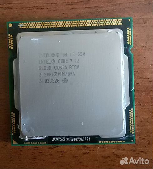 Процессор intel core i3-550 3.2GHZ/4M/09A
