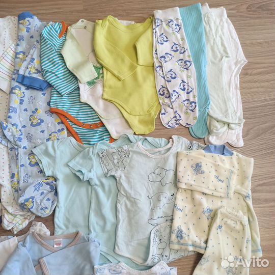 Большой пакет 29шт. одежды 56-68р