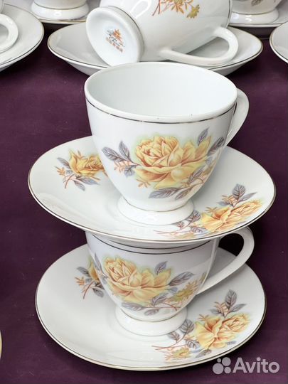 Чайный сервиз Kahla ГДР, старый Китай предметы