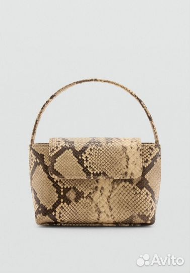 Сумка женская Mango змеиный принт