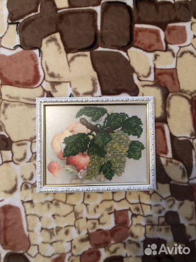 Картина вышитая бисером ручная работа