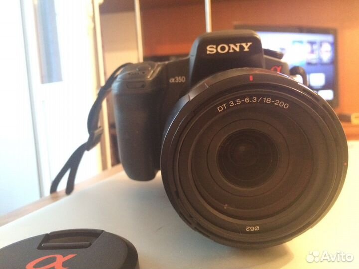 Sony alpha 350 с объективом DT 3.5-6.3/18-200