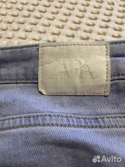 Джинсы zara с разрезами 36