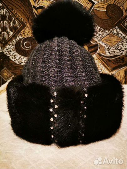 Комплект шапка и снуд женский