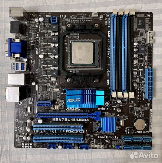 Материнская плата с процессором AMD FX4350