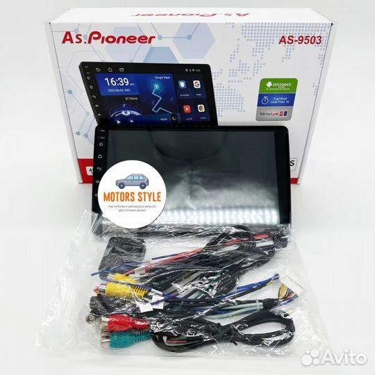 Магнитола 2 din android Pioneer 9 дюймов