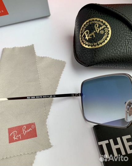 Очки ray ban Rectangle пепельные