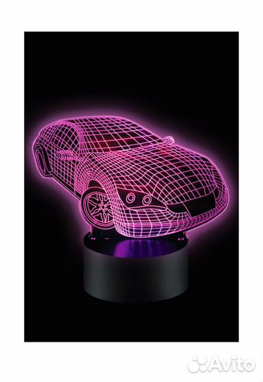 Ночник машина объемная/ корабль