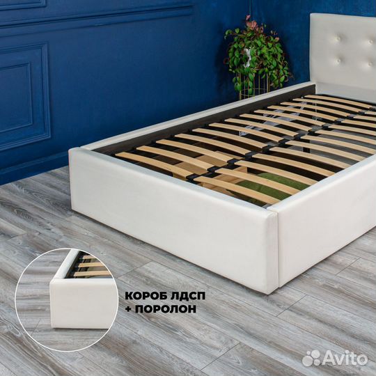 Кровать с матрасом 120х200 полуторка Роза